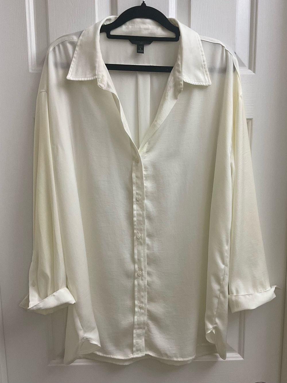 BANANA REPUBLIC Long Sleeve Button-Down Blouse Size Petite Large